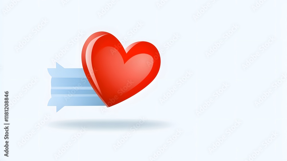 Dynamic heart symbol in motion digital graphic design vibrant and engaging modern aesthetic concept of love and connection Dynamic heart symbol in motion digital graphic design vibrant and engaging modern aesthetic concept of love and connection