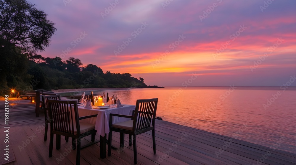 romantic sunset dinner beach table - romantic travel romantic sunset dinner beach table - romantic travel