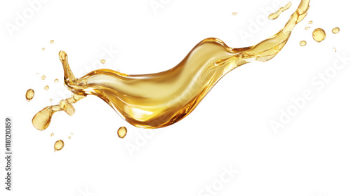 Wallpaper Mural serum or cooking oil drop isolated on white transparent background Torontodigital.ca