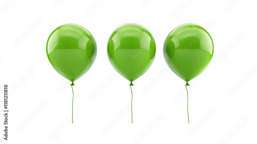Vibrant Green Balloon 3D Render Icon Isolated on a White Background for Various Creative and Marketing Applications transparent background Vibrant Green Balloon 3D Render Icon Isolated on a White Background for Various Creative and Marketing Applications transparent background