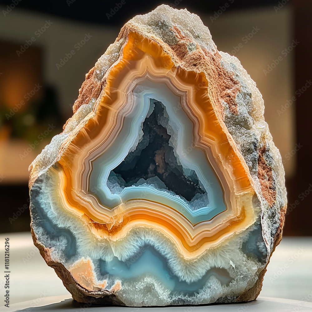 Obraz premium aesthetic image of a mineral stone. AI generated 