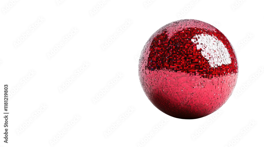 Fototapeta premium Disco ball transparent background