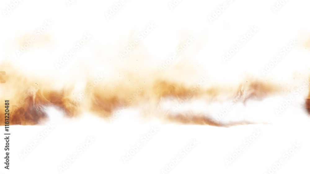 Sandstorm. Dust cloud or sand with flying small particles or stones. isolated on transparent background Sandstorm. Dust cloud or sand with flying small particles or stones. isolated on transparent background