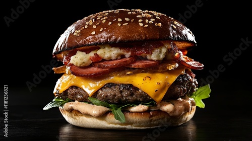 Gourmet Bacon Cheeseburger - A Culinary Masterpiece