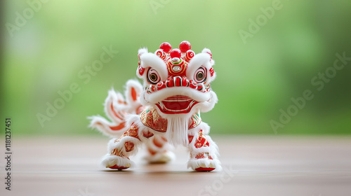 Lion Dance figurine: A vibr...