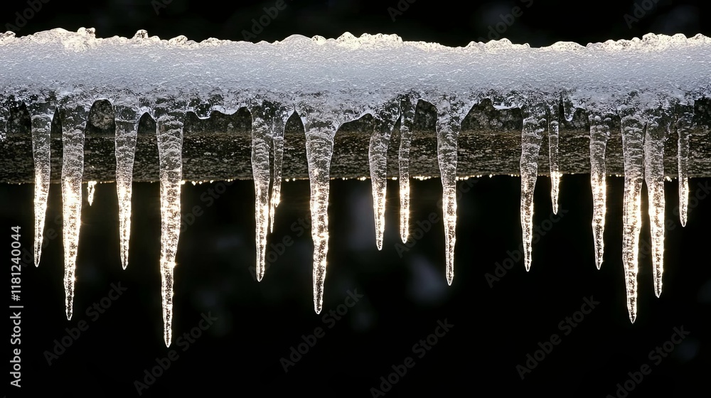 Stunning Icicles in Winter Wonderland Stunning Icicles in Winter Wonderland