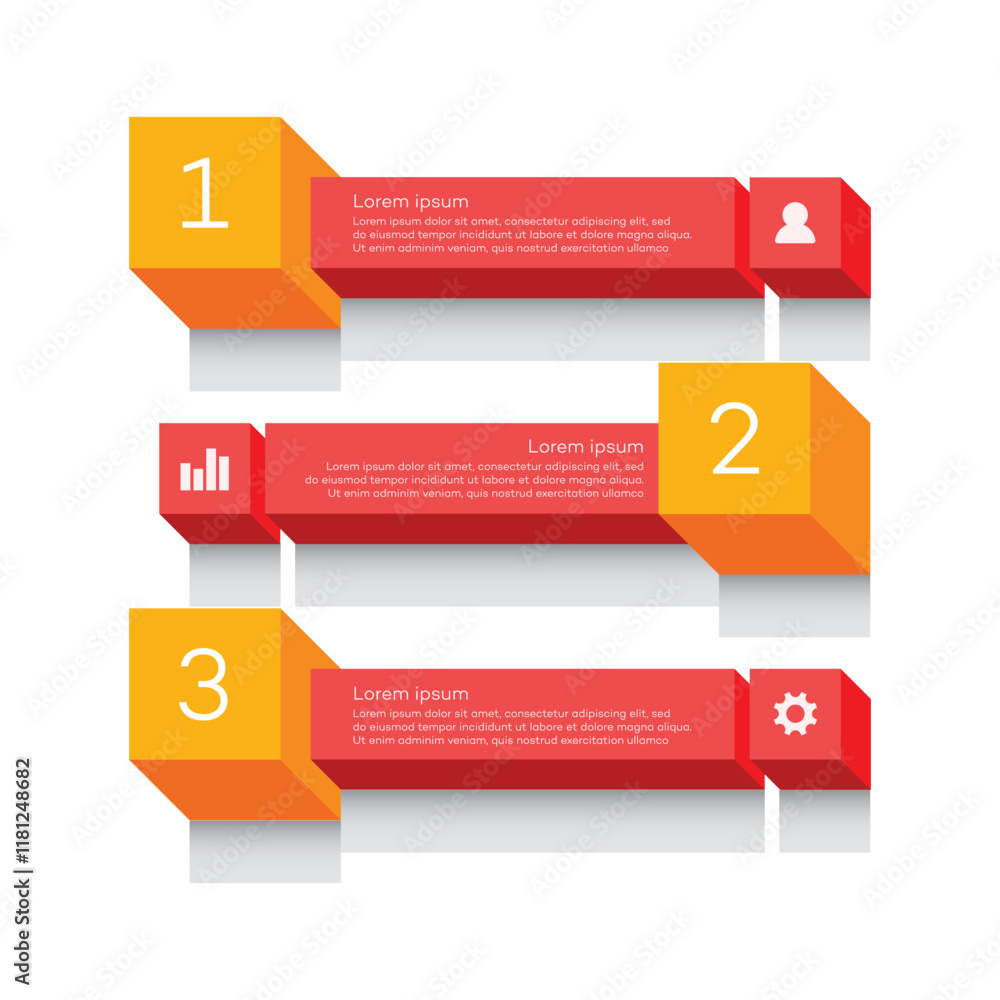Infographic Step Elements Vector Illustration Infographic Step Elements Vector Illustration