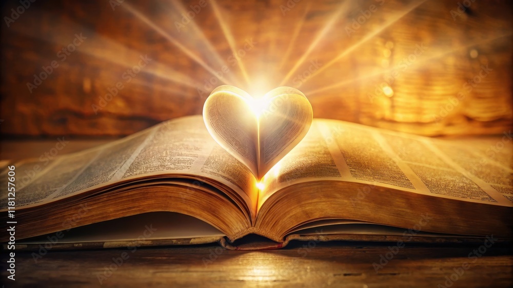A glowing heart emitting a soft pulsing light amidst a backdrop of ancient biblical manuscripts and scrolls, luminous heartbeat, spiritual energy A glowing heart emitting a soft pulsing light amidst a backdrop of ancient biblical manuscripts and scrolls, luminous heartbeat, spiritual energy