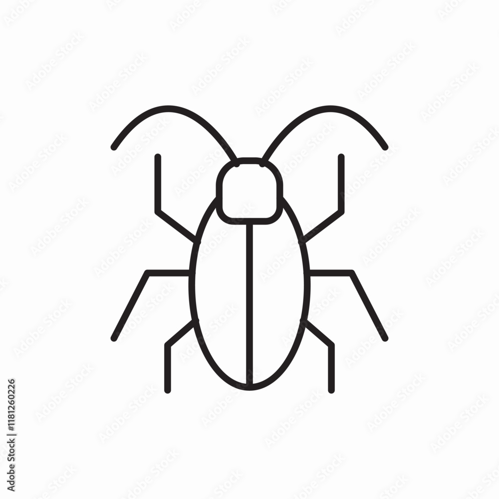 Beetle Pest Control Insect icon vector sign Beetle Pest Control Insect icon vector sign