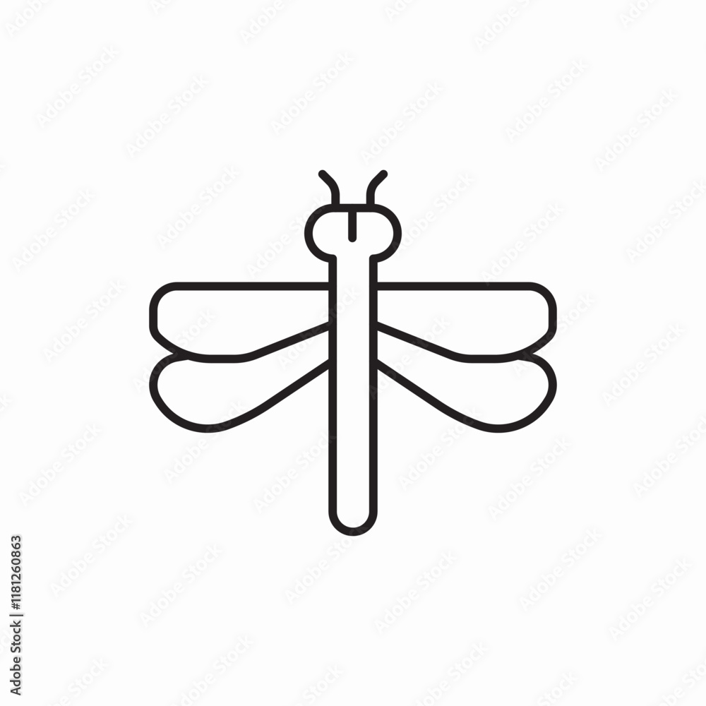 Dragonfly Insect icon vector sign
Dragonfly Insect icon vector sign