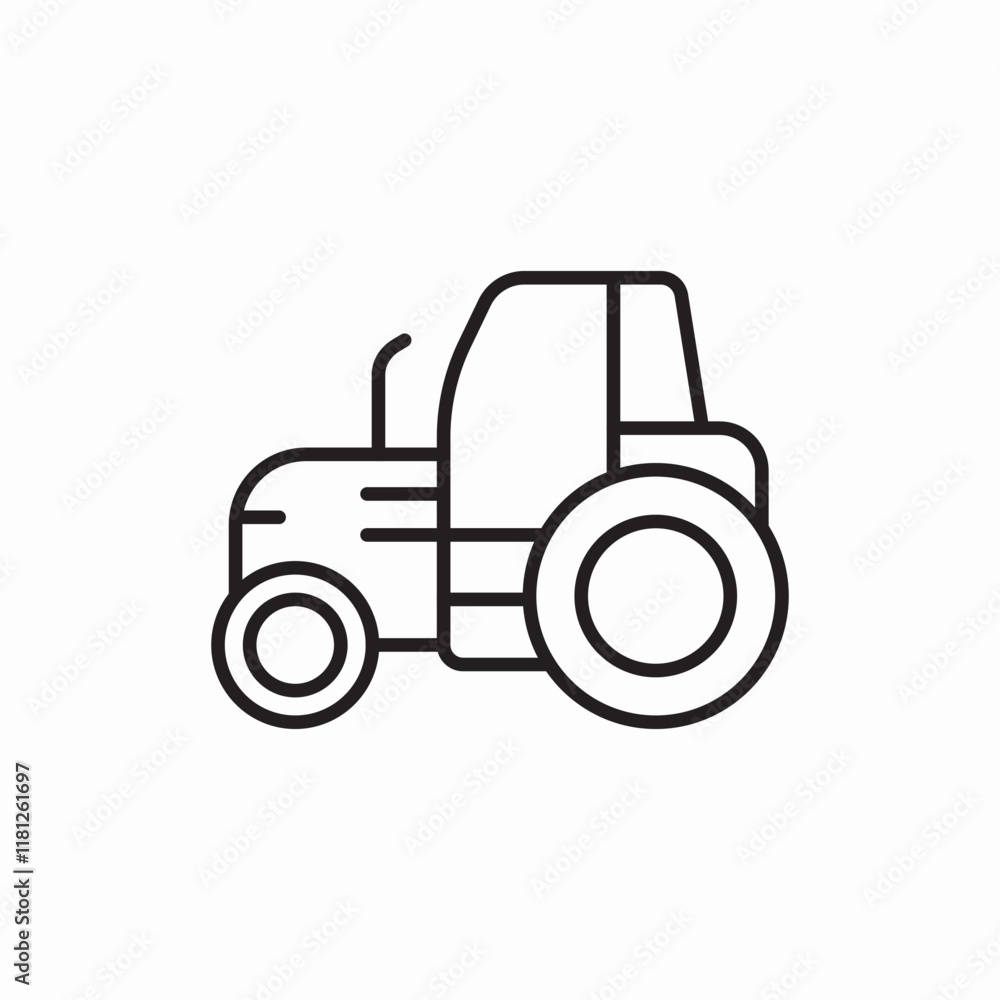 Agricultural Tractor Equipment Farming Machine icon vector sign
Agricultural Tractor Equipment Farming Machine icon vector sign