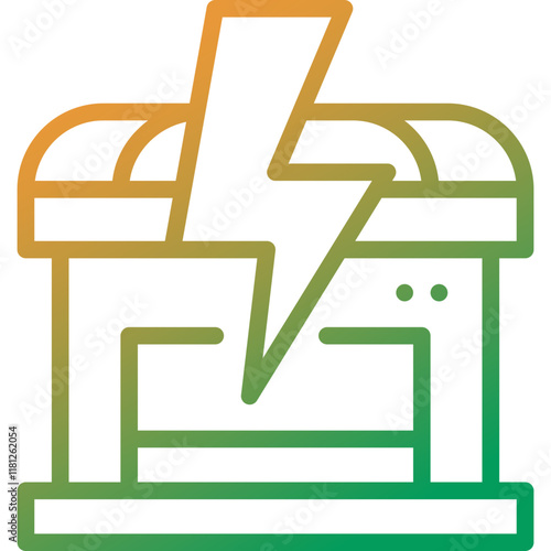 insolvency gradient line icon