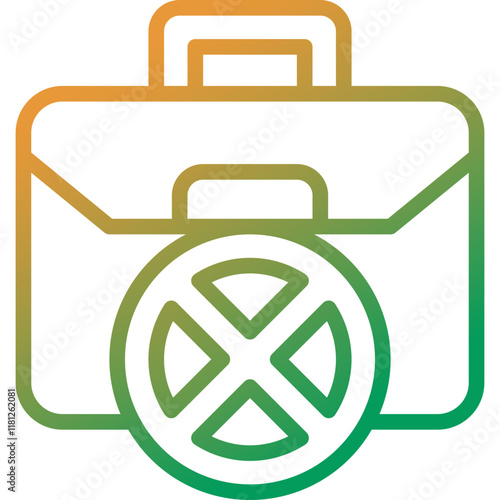 layoff gradient line icon