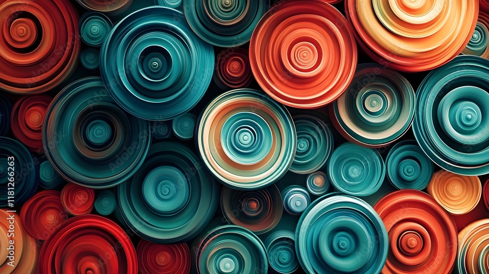 A playful background of overlapping spirals in shades of red, blue, and green. A playful background of overlapping spirals in shades of red, blue, and green.