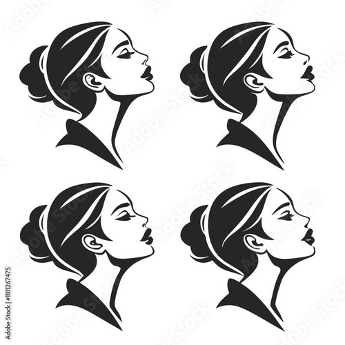 Female Portraits in Profile View