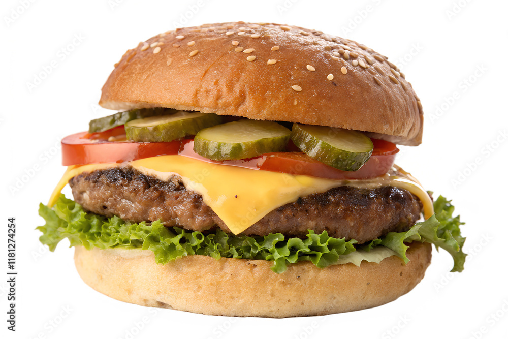 cheeseburger isolated cheeseburger isolated