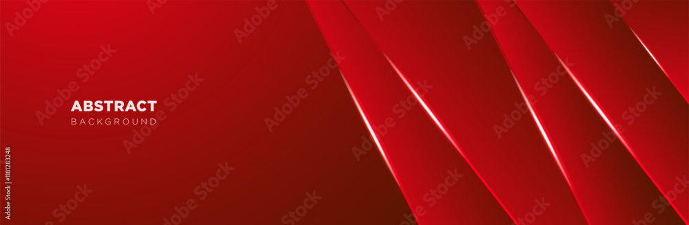 Abstract Modern futuristic red technology background with light effect. Suit for banner, website, landing page