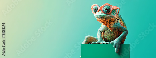 Sophisticated Chameleon in Vivid Detail