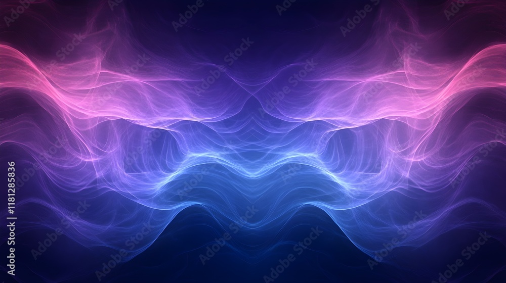 Fototapeta premium A seamless gradient background transitioning from deep purple to electric blue.