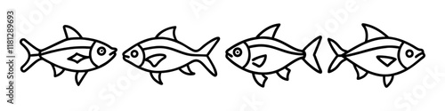 ember tetra fish  icon, fish line art, fish vector  - simple black line art icon of ember tetra fish  perfect for logos, and fish-themed designs.
