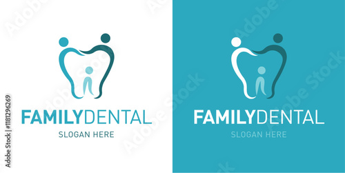 Stomatology family dental logo