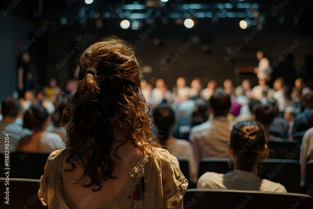 Ai generated image of concert in a theater Ai generated image of concert in a theater