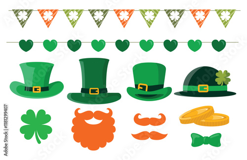 St Patrick's Day element vector design