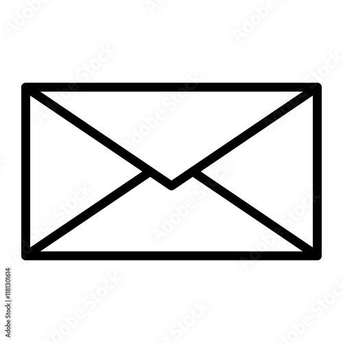 Message Vector Line Icon Design
