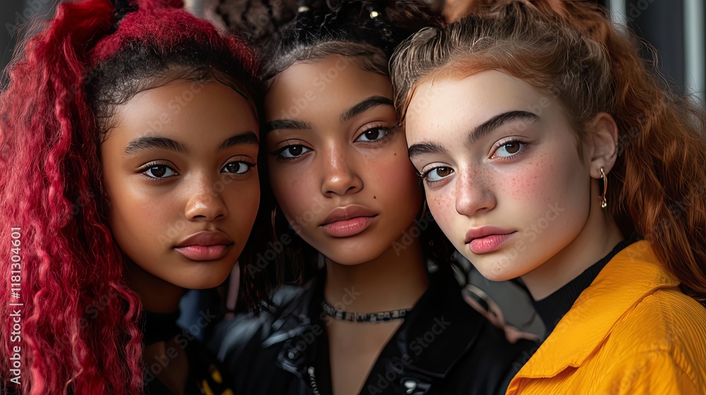 Diverse Female Portraits: Beauty and Style Diverse Female Portraits: Beauty and Style
