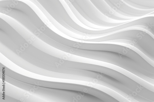 Wallpaper Mural Futuristic white abstract geometric pattern background wallpaper decoration texture Torontodigital.ca
