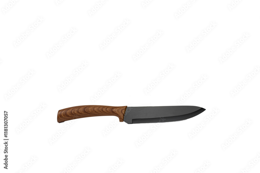kitchen knife isolated on white background. National Knife Day