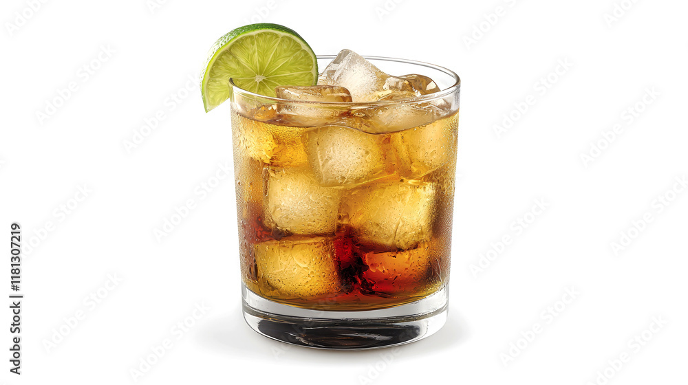 Refreshing Rum and Cola Cocktail with Lime Garnish: A Perfect Summer Drink Recipe Refreshing Rum and Cola Cocktail with Lime Garnish: A Perfect Summer Drink Recipe