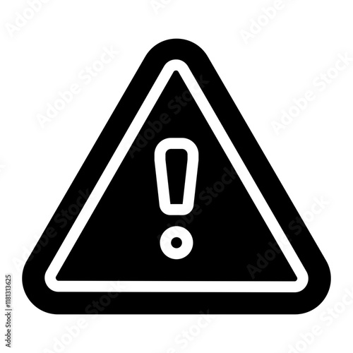 warning glyph icon