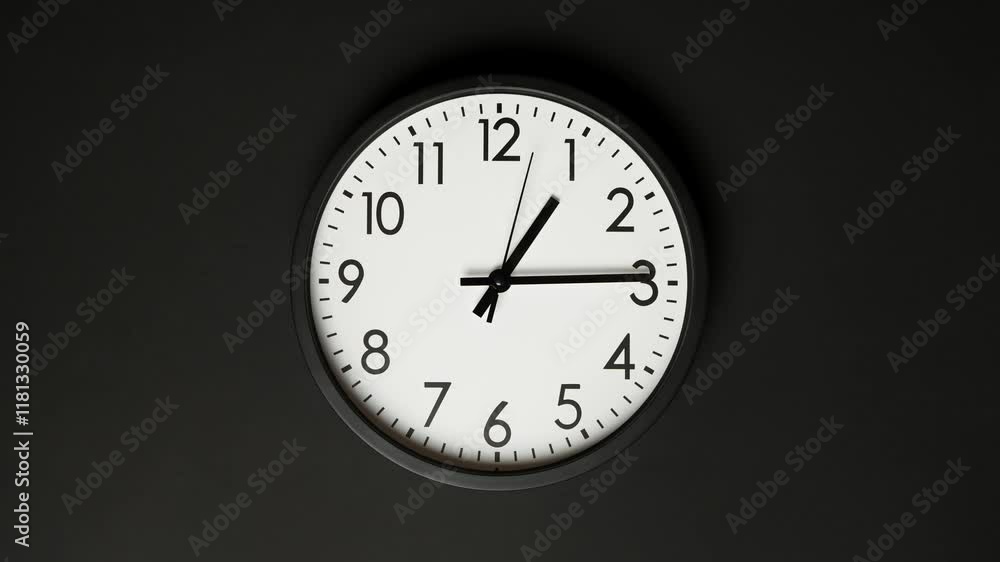 Clock face timelapse on black background. Time ticking on classic wall clock. Time moving fast. Time concept. Wall clock show running time. Close-up in 4K, UHD Clock face timelapse on black background. Time ticking on classic wall clock. Time moving fast. Time concept. Wall clock show running time. Close-up in 4K, UHD