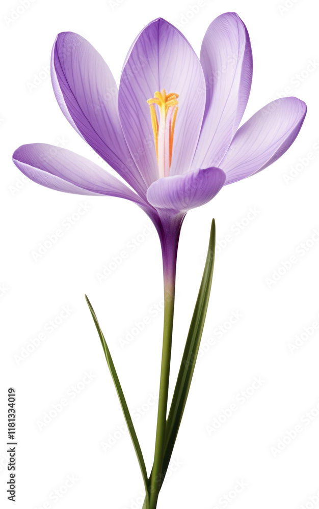 Naklejka premium PNG Purple crocus flower petals plant photography.