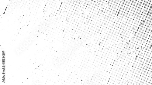 Gradient Dots Abstract Halftone Texture, Dust and scratches design, halftone pattern effect texture Black grunge abstract background