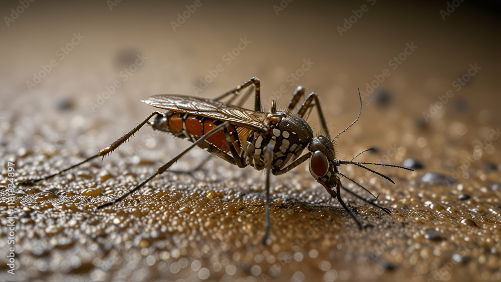 Closeup of a Mosquito Bite on Skin Highlighting Redness Swelling and Irritation from Insect Stings