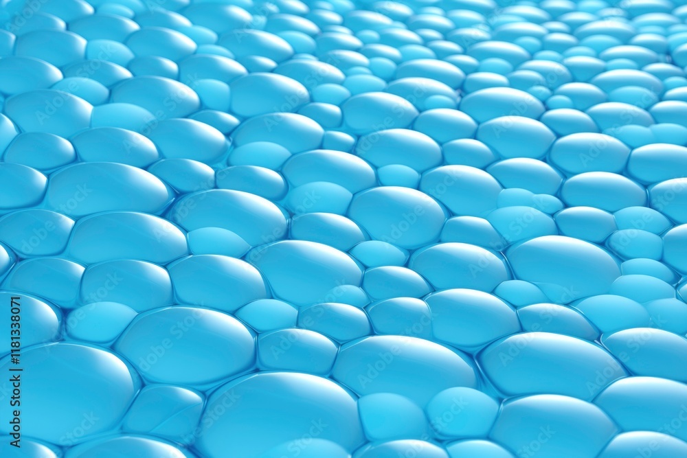 Fototapeta premium Cyan rounded pebble scales