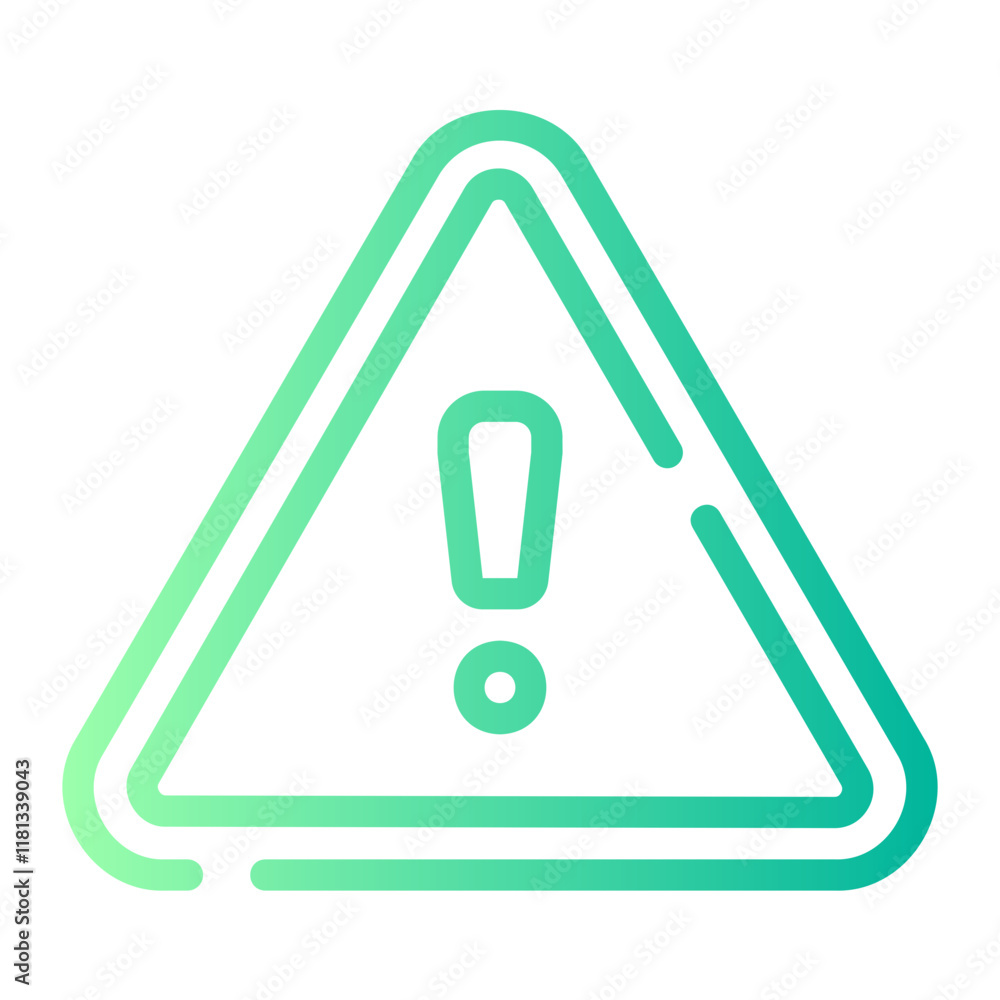 warning gradient icon warning gradient icon