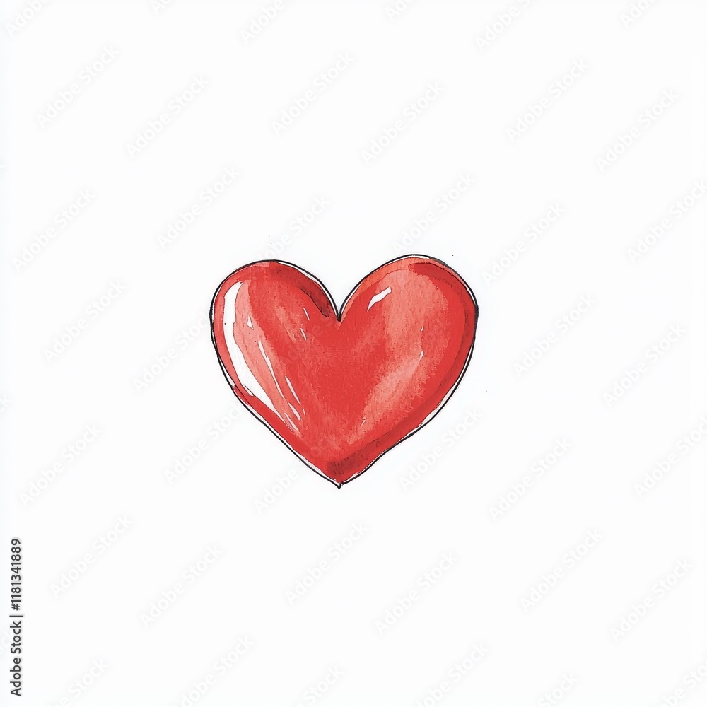 Fototapeta premium Minimalist Love Letter Design with Bold Typography