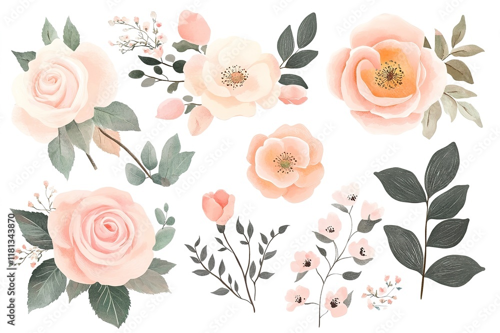 Pink Roses Bouquet with Transparent Background for Design Projects Pink Roses Bouquet with Transparent Background for Design Projects