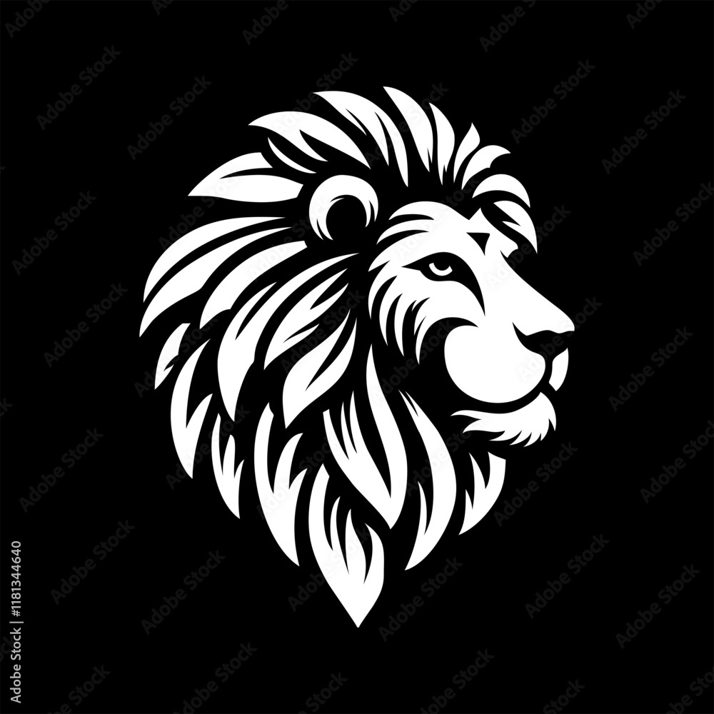 Obraz premium This design is perfect as a logo for companies or organizations that want to convey a message of strength, leadership, or elegance.t