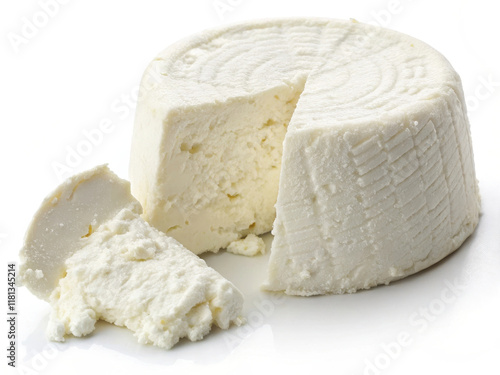 Creamy ricotta cheese with smooth texture, perfect for various dishes