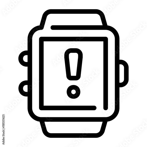 smartwatch line icon