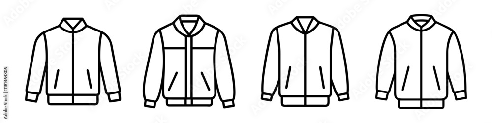 bomber jacket icon, dress line art, dress vector - simple black line art icon of bomber jacket perfect for logos, and dress-themed designs. bomber jacket icon, dress line art, dress vector - simple black line art icon of bomber jacket perfect for logos, and dress-themed designs.