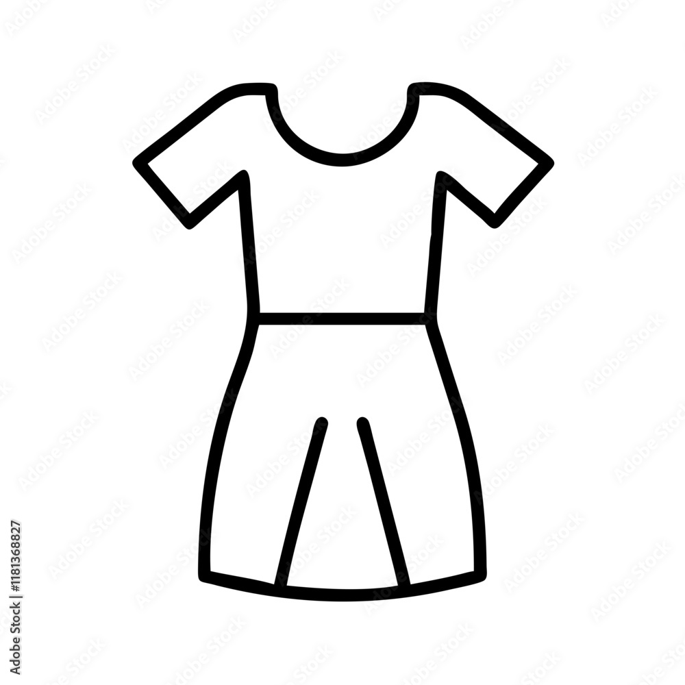 shift dress icon, dress line art, dress vector - simple black line art icon of shift dress perfect for logos, and dress-themed designs. shift dress icon, dress line art, dress vector - simple black line art icon of shift dress perfect for logos, and dress-themed designs.