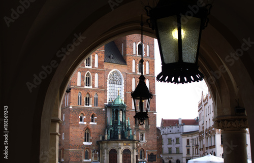 Church Framed by Arch with Lantern