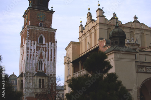 Historic Town Hall Tower in Krakow, Poland