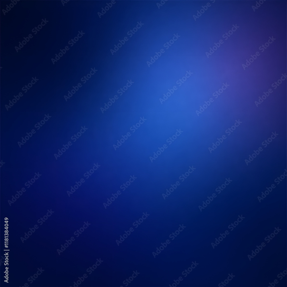 Obraz premium abstract mesmerizing background with a dark blue night sky gradient. A blurred midnight spectrum transitions from deep violet indigo to light blue shades, complemented by a grainy texture