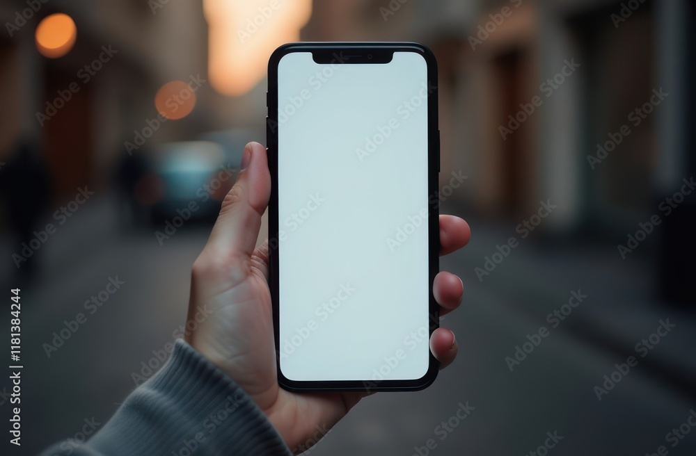 smartphone mockup template with large screen for digital advertising and app display smartphone mockup template with large screen for digital advertising and app display